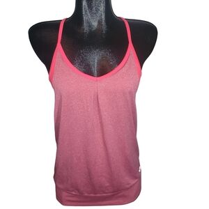 Champion Layered Pink Tank Top With Sports Bra M